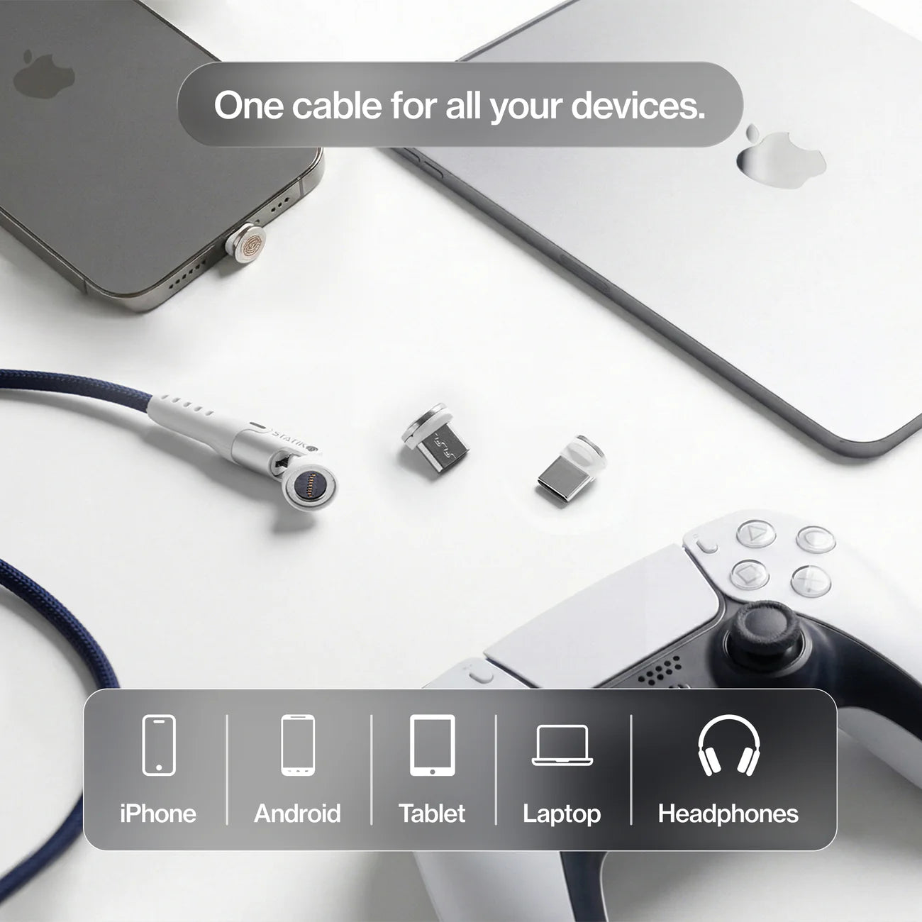 Statik : Cable MagSafe Charge rapide (100w) 2m